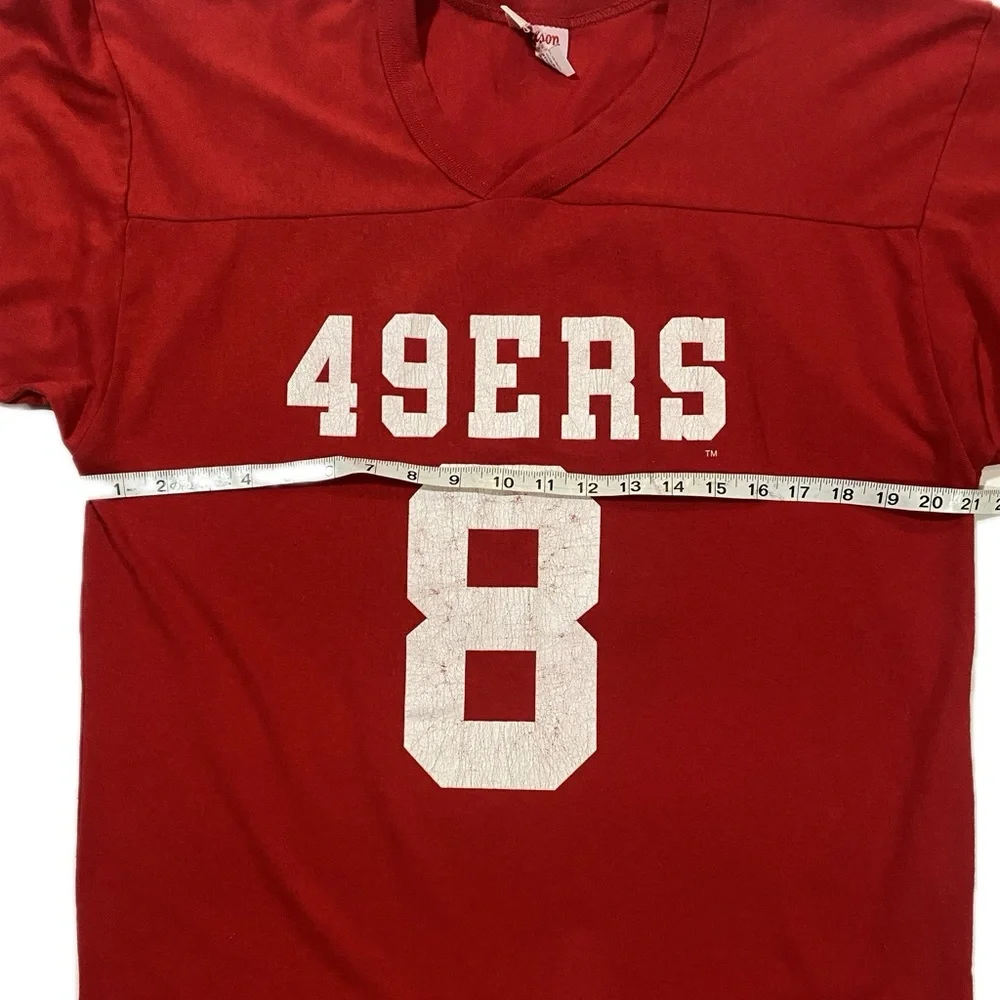 Vintage San Francisco 49ers Steve Young Wilson Jersey T-Shirt Size Medium NFL - Picture 5 of 9
